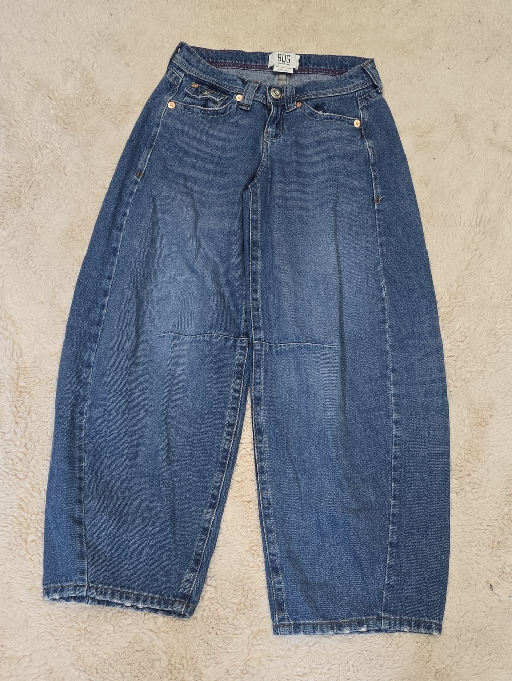BDG Two-Tone Blue Boyfriend Jeans